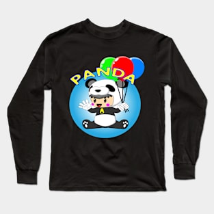 panda cartoon Long Sleeve T-Shirt